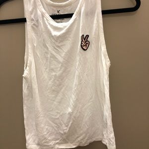 American Eagle peace out tank size medium